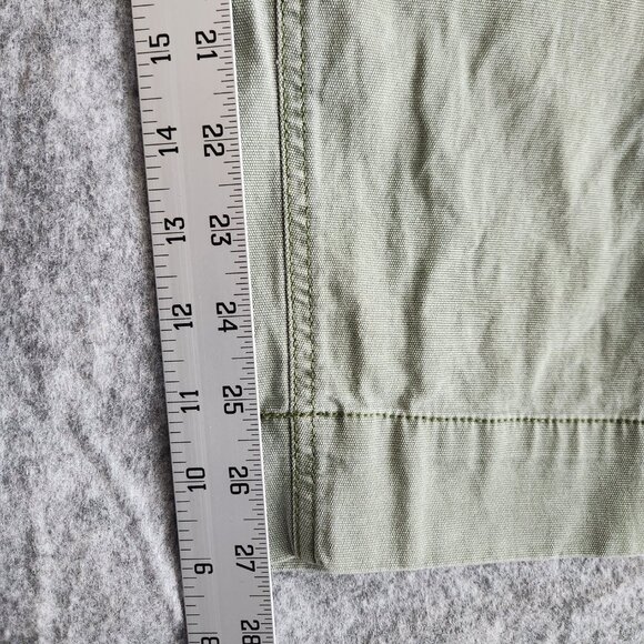 Old Navy Sky High Straight Cargo Carpenter Pants Women’s 8 Army Green Preppy - Picture 11 of 12